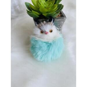 Cute Furry Cat Keychain Plush Toy